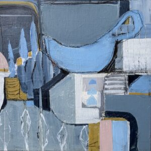 Layered in Blue and Grey