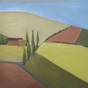 Painting Farm Fields and Hedgerows